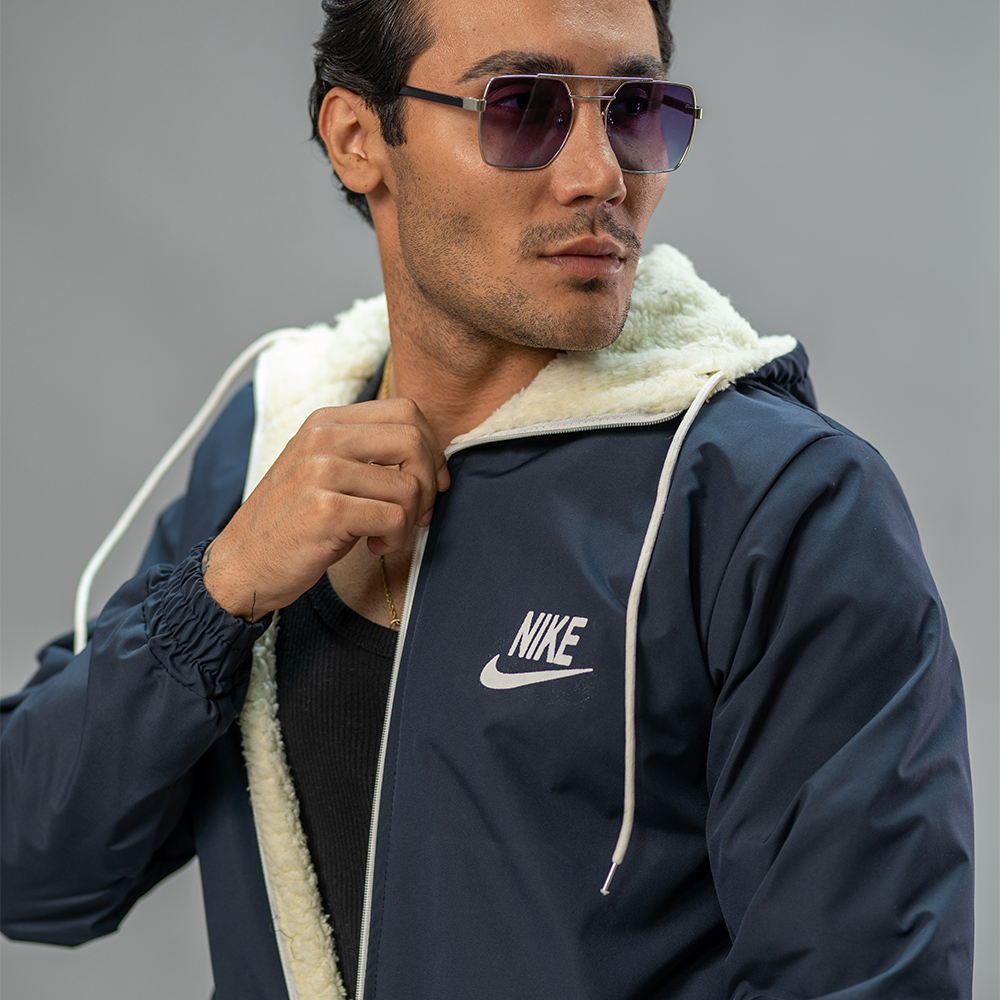 کاپشن مدل Nike سرمه ای