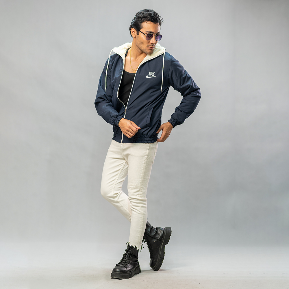 کاپشن مدل Nike سرمه ای