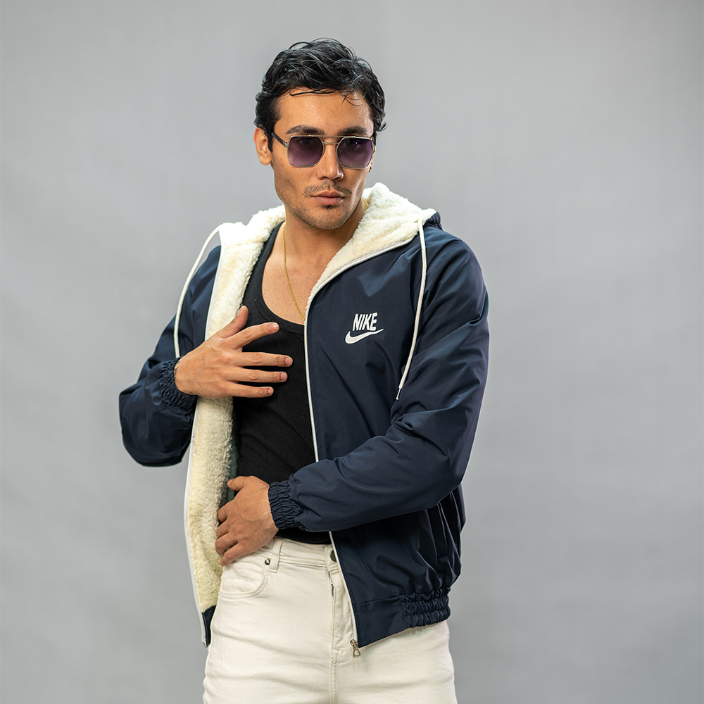 کاپشن مدل Nike سرمه ای