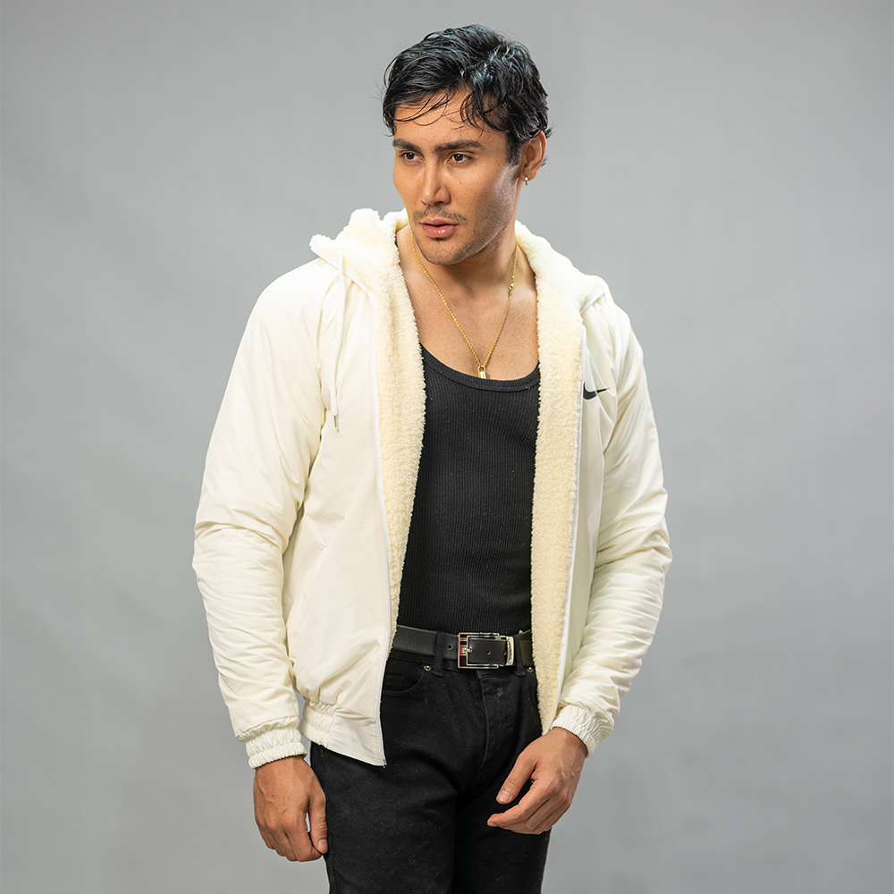 کاپشن مدل Nike سفید