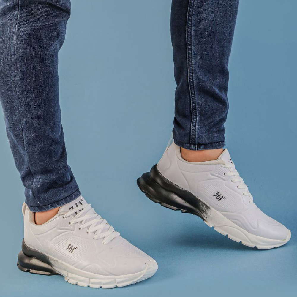 کتونی مردانه 361 سفید مشکی