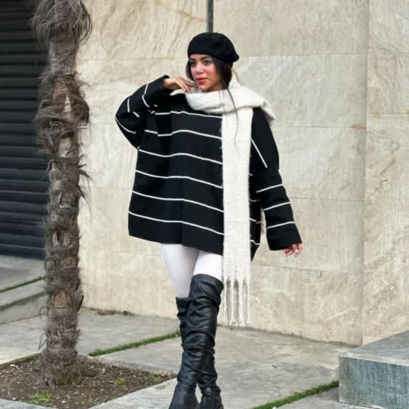 بافت قواره لش زنانه مشکی