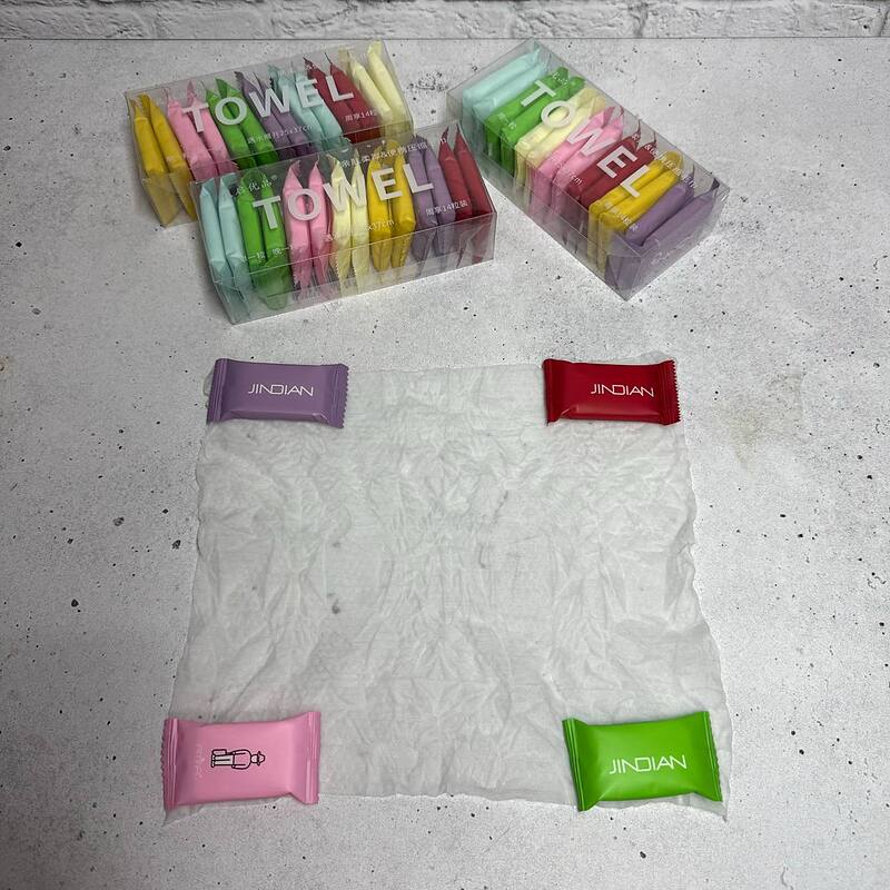 دستمال فشرده جادویی مدل شکلاتی ۱۴ عددی