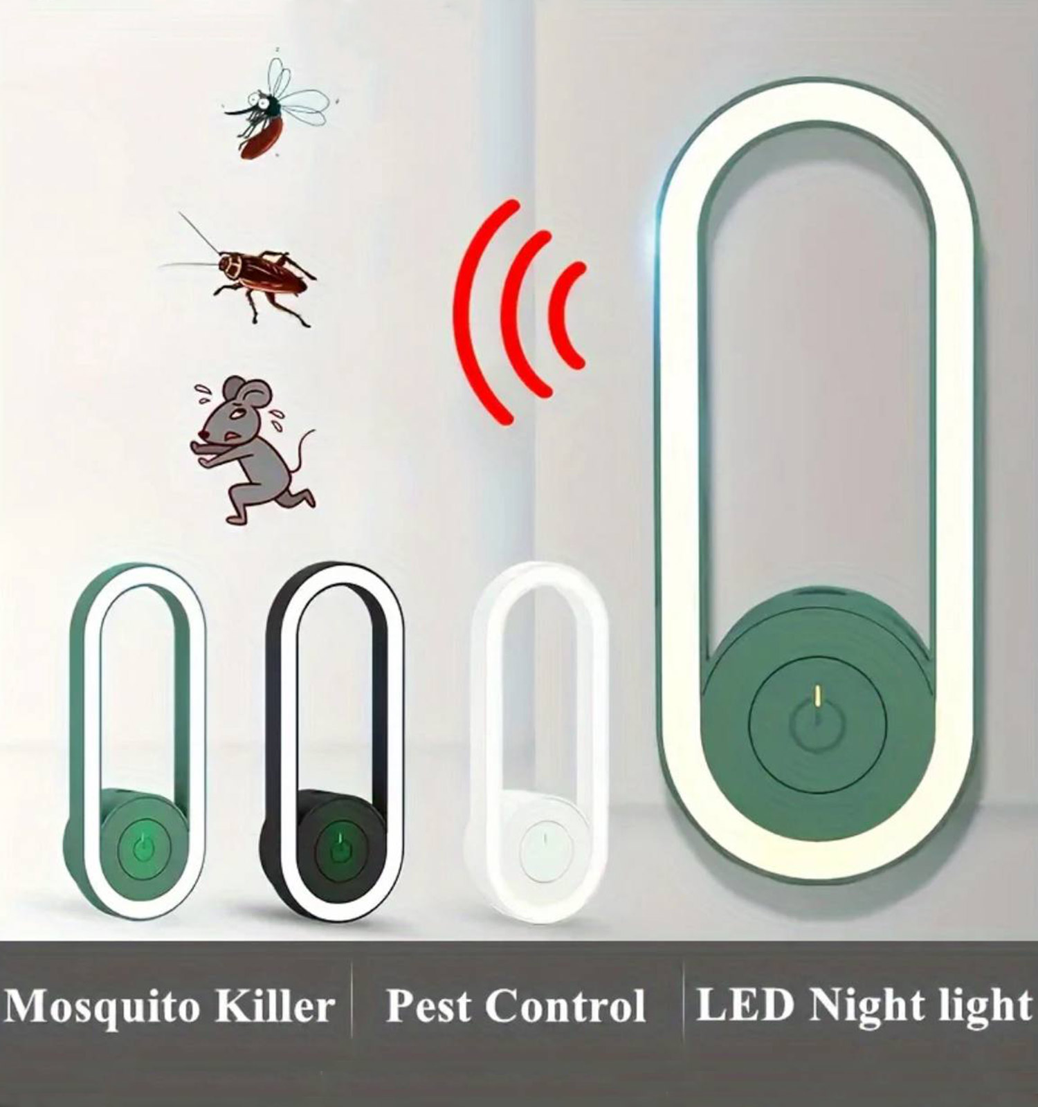 چراغ خواب و حشره‌ کش برقی اولتراسونیک 